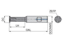 Ceratizit MKG M10-M12 XSR <3,0D IK TiCN HB10 MonoThread Thread Milling Cutter 5054710000 (0758635)