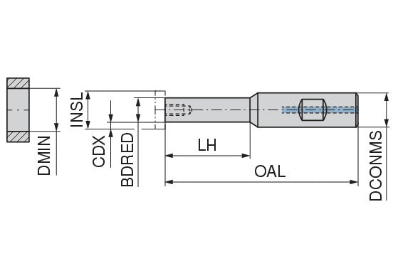 Ceratizit POLYGON.6.HB.12.40,0.100,0.IK HM ModuSet - Circular Milling Cutter 50805055 (0769589)