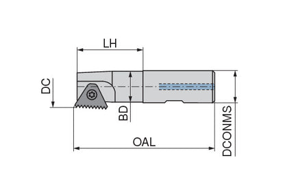 Ceratizit MWN.16.HB.16.NPT1/2.IK CoreLine - Circular Milling Cutter - 50844161 (0769641)