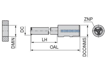 Ceratizit EAW.32,85.HB.32.IR/IL.IK CoreLine - Circular Milling Cutter - 50848040 (0769647)