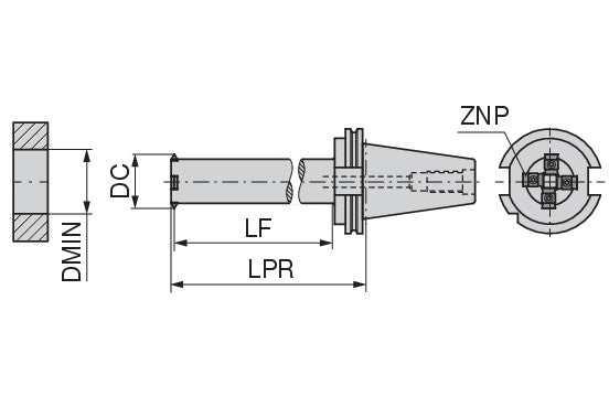 Ceratizit EWM.40,25.DIN69871-ADB40.IR/IL CoreLine Circular Milling Cutter 50849048 (0769648)