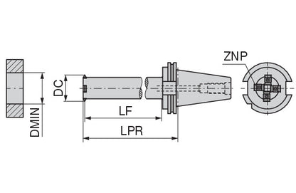 Ceratizit EWM.52,55.DIN69871-ADB50.IR/IL CoreLine Circular Milling Cutter 50849164 (0769653)