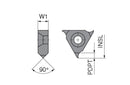Ceratizit S300.01.23,0.90°.3,25 TI500 ModuSet - Milling Inserts For Chamfering And deburring 50857322 (0769705)
