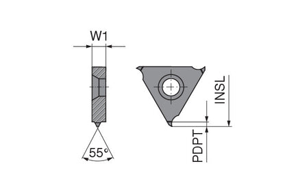 Ceratizit S300.02.G.11G.17,5.I/E TI500 CoreLine - Thread Milling Insert - Full Profile - System 50858312 (0769706)