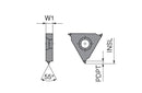 Ceratizit S300.01.G.11G.23,0.I/E TI500 ModuSet - Thread Milling Insert - Full Profile 50858322 (0769708)