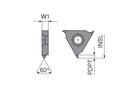 Ceratizit S300.01.M4,0.23,0.IR/IL TI500 ModuSet - Thread Milling Insert - Full Profile 50859332 (0769724)