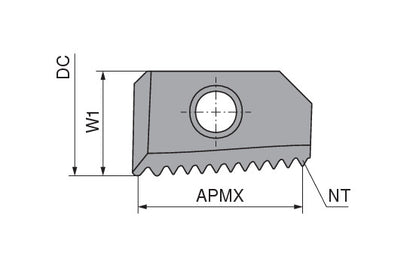 Ceratizit GZD.17.G14.I/E.Z10 TI500 CoreLine - Thread Milling Insert - 50864312 (0769746)