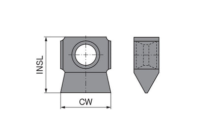 Ceratizit EAW.16,5.M1,5-3,0 TIN CoreLine Thread Milling Insert Partial Profile 50867115 (0769750)