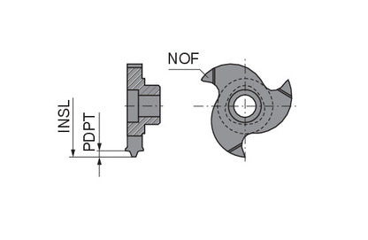 Ceratizit POLYGON.6.TR18-20X3.11.IR/IL.Z3 TI500 CoreLine Thread Milling Insert Full Profile 50872294 (0769759)