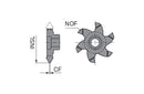 Ceratizit POLYGON.9.M2-4.21,7.60°.I/E.Z6 TI500 ModuSet Thread Milling Insert Partial Profile 50882316 (0769879)