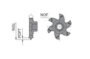 Ceratizit POLYGON.7.G11.I/E.16,0.55°.Z6 TI500 ModuSet - Thread Milling Insert - Full Profile 50883302 (0769884)