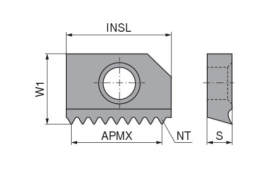Ceratizit GZG.21.G.11.I/E.Z9 TI500 CoreLine - Thread Milling Insert - 50888322 (0769949)