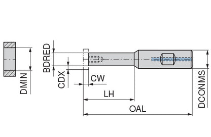 Ceratizit MINIMILL.28.HB.20.85.6,5/5 HM CoreLine - Circular Milling cutter, Vibration-damped - 53001985 (0771483)