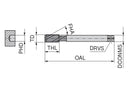 Ceratizit CavTap ST LH.MF20X1.5.ISO2-6H.DIN374-C Blind Hole Machine Taps 22601200 (0655858)
