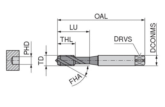 Ceratizit VA-PM.M3.ISO2-6H.DIN371-C CoreLine Blind Hole Machine taps, Right Hand 23426030 (0764463)