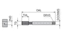 Ceratizit DuoTap AMPCO-PM.M12.ISO2X-6HX.DIN376-C Through Hole / Blind Hole Machine taps, Right Hand 22031120 (0747992)