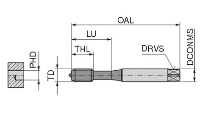 Ceratizit DuoForm NEO SN-PM.M6.ISO2X-6HX.C.IK TIN CoreLine Through Hole-blind Hole Machine Thread formers, Right-hand 22453060 (0731170)
