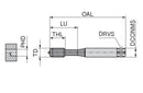 Ceratizit DuoForm NEO SN-PM.M5.ISO2X-6HX.C TIN 2245205000 (0731628)
