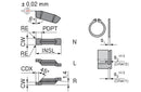Ceratizit GX16-2S1.95R CTP1340 Circlip Groove Insert 09/16 Standard 70352608 (0712867)