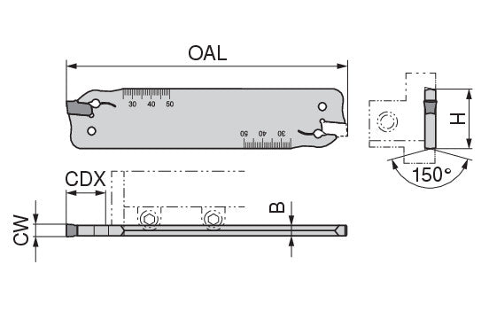 Ceratizit XLCFN 2603-SX3 MonoClamp Radial Blade Standard 70884113 (0751789)
