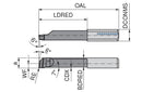 Ceratizit ULTRAMINI.RX050.6-22R20.IK DPX77S UltraMini Inserts For Internal Turning 73000637 (0772562)