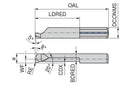 Ceratizit ULTRAMINI.R050.2-5.IK K10F UltraMini Inserts For Internal Turning And Profiling 73004020 (0772734)