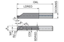 Ceratizit ULTRAMINI.R047.4-20.IK K10F TIN UltraMini Inserts For Internal Undercuts 73010542 (0772943)