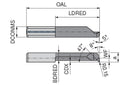 Ceratizit ULTRAMINI.L047.T3-15.IK K10F TIALN UltraMini Inserts For Internal Undercuts 73011231 (0772947)