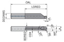 Ceratizit ULTRAMINI.L090.5-10.IK K10F TIN UltraMini Inserts For Internal Turning 73015550 (0773033)