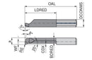 Ceratizit ULTRAMINI.R050.7-30.IK K10F TIALN UltraMini Inserts For Internal Turning And Profiling 73004874 (0772820)