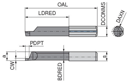 Ceratizit ULTRAMINI.R010.2008-20.IK K10F TIALN CoreLine Inserts For Axial Grooving 73052675 (0773252)