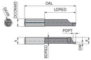 Ceratizit ULTRAMINI.L010.1506-10.IK K10F TIALN UltraMini Inserts For Axial Grooving 73053563 (0773261)