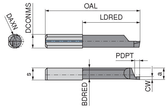 Ceratizit ULTRAMINI.L010.2508-10.IK K10F TIALN CoreLine Inserts For Axial Grooving 73053577 (0773265)