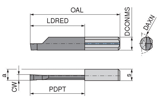 Ceratizit ULTRAMINI.R015.3015-30.IK K10F TIALN CoreLine Inserts For Axial Grooving 73056674 (0773279)