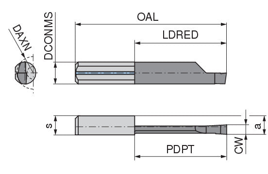 Ceratizit ULTRAMINI.L015.2515-20.IK K10F TIALN CoreLine Inserts For Axial Grooving 73057572 (0773280)