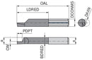 Ceratizit ULTRAMINI.R620.3006-20.IK K10F TIALN UltraMini Inserts For Axial Grooving Over A Spigot 73060569 (0773327)