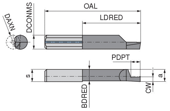 Ceratizit ULTRAMINI.L620.1006-20.IK K10F TIALN CoreLine Inserts For Axial Grooving Over Spigot 73061561 (0773328)