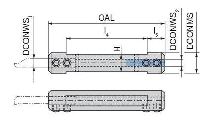 Ceratizit ULTRAMINI.676.0020-D.IK CoreLine Standard Tool Holder For Inserts 73080167 (0773336)