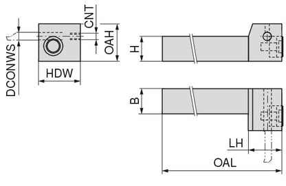Ceratizit ULTRAMINI.L.UHCM.1212.4.IK CoreLine - Tool Holders For Inserts - 73083124 (0773378)