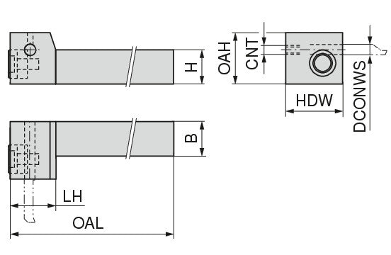 Ceratizit ULTRAMINI.R.UHCM.1212.4.IK CoreLine - Tool Holders For Inserts - 73084124 (0773382)