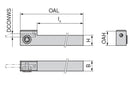 Ceratizit ULTRAMINI.UM.1212.4 UltraMini - Toolholder For Inserts 73086124 (0773391)