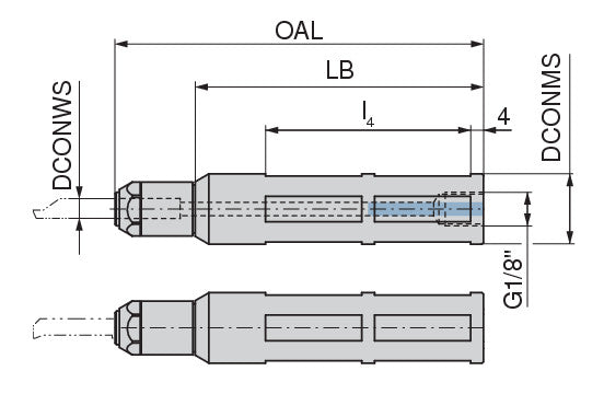 Ceratizit ULTRAMINI.UM600H.00254.6.IK CoreLine - Quick Change Tool Holder For Inserts - 73089266 (0773422)