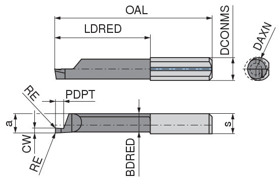 Ceratizit ULTRAMINI.R010M2008-20.IK K10F TIALN CoreLine Inserts For Axial Grooving 73252814 (0773636)