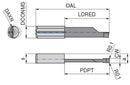 Ceratizit ULTRAMINI.L015M3015-30.IK K10F TIALN UltraMini Inserts For Axial Grooving 73257804 (0773671)