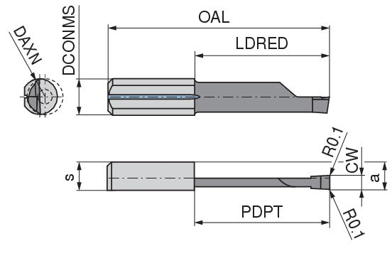 Ceratizit ULTRAMINI.L015M3015-20.IK K10F TIALN CoreLine Inserts For Axial Grooving 73257802 (0773670)