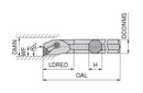 Ceratizit A20U MTFNR 3 MaxiLock-M - 90° - Boring Bar With Top Clamping 7871032020 (0751974)