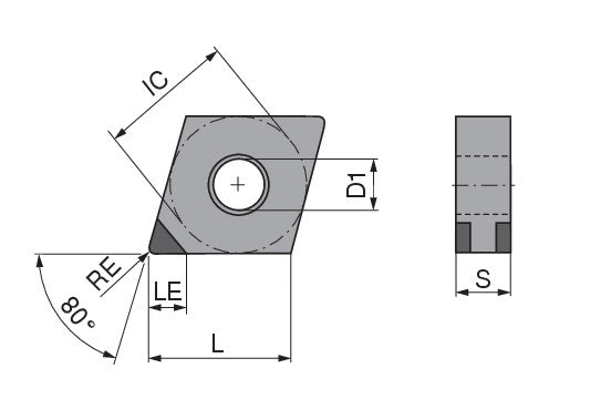 Ceratizit CNGA 120408SN-013E_K3 CTBH40C CoreLine 7140036200 (0760259)