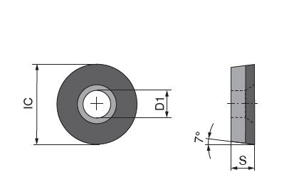Ceratizit RCGT 0602M0FN_F6-CB1 CTDPD20 CoreLine PCD Turning indexable Insert 71315102 (0758329)
