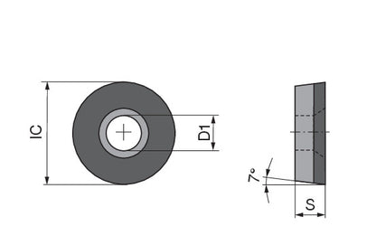 Ceratizit RCGW 1204M0TN-012D_F12 CTBS10U CoreLine PcBN Turning indexable Insert 7142510000 (0760310)