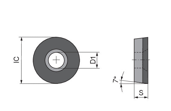Ceratizit RCGW 1003M0FN_F10 CTDPD20 CoreLine - PCD Turning indexable Insert - 7117910201 (0760398)